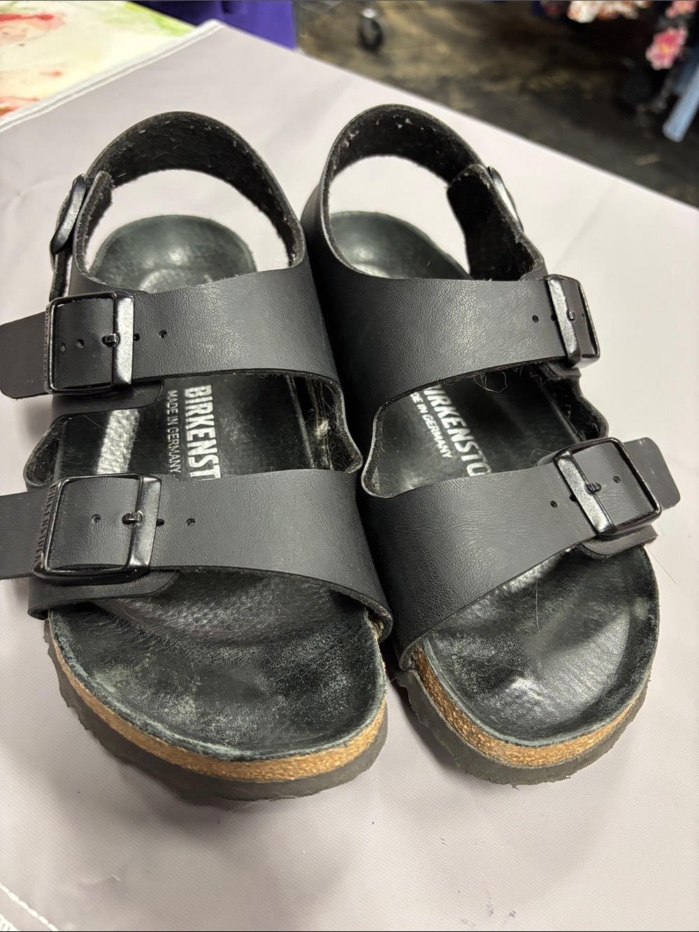 Birkenstock Milano Women’s Black Double-Strap Sandals